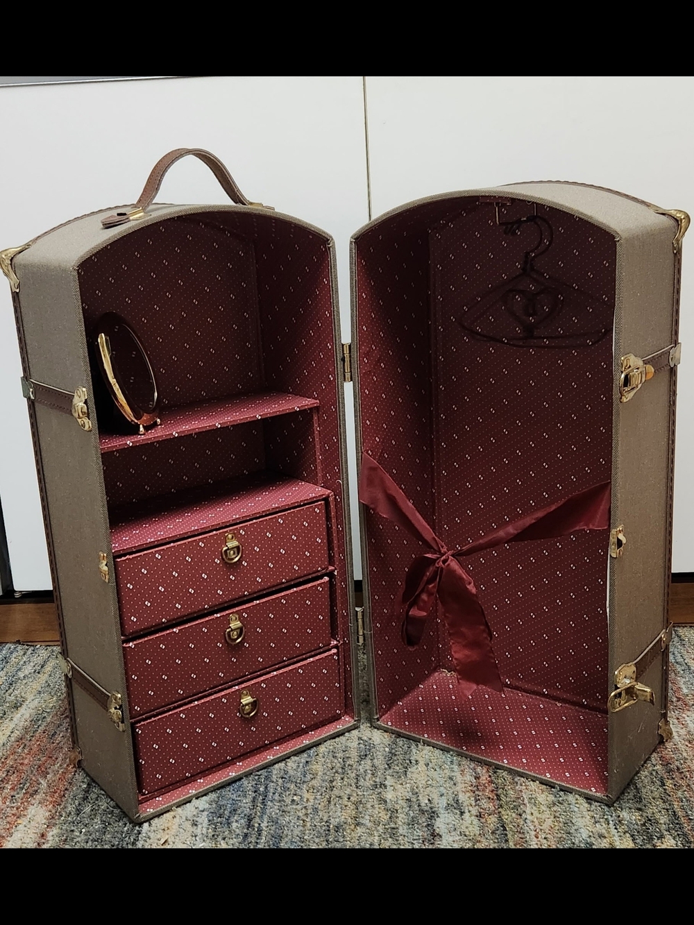 American Girl Doll Samantha Dresser Wardrobe Vintage Toy Accessory
